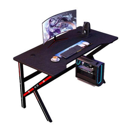 Gaming Desk Eksa LXW61BK140, 140cm | Black Gaming Table