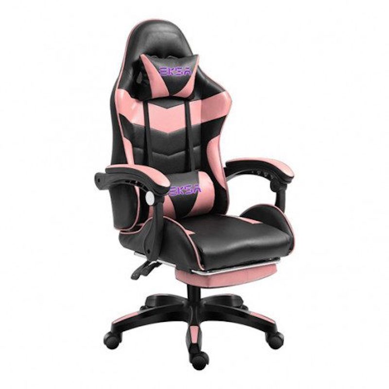 Gaming chair on sale pink and black