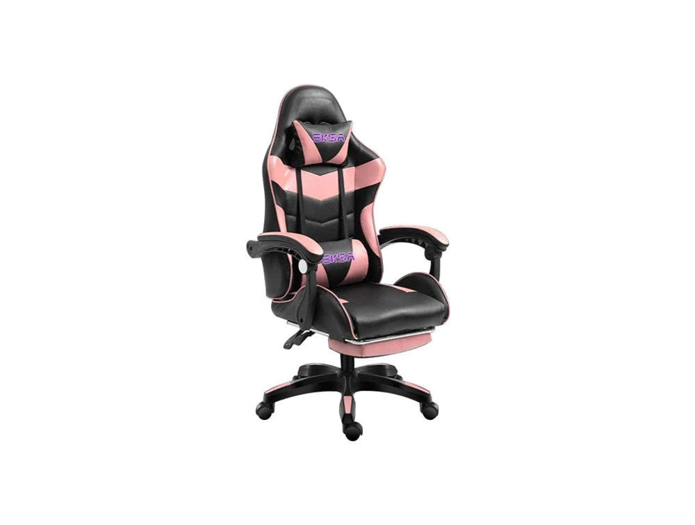 Gaming chair black pink hot sale