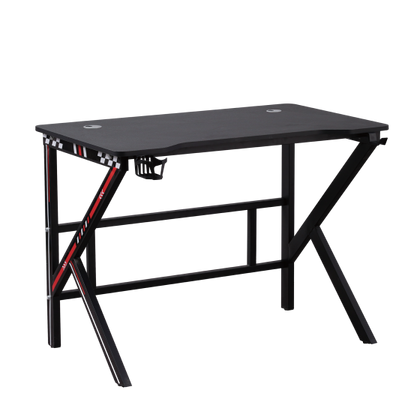 Gaming Desk Eksa LXW61BK140, 140cm | Black Gaming Table