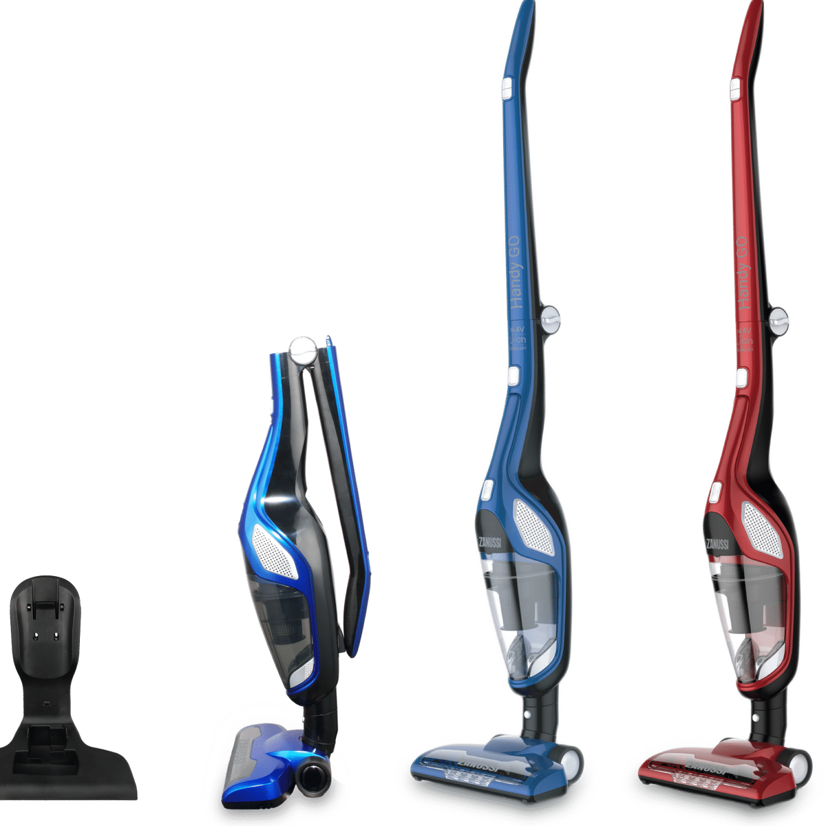 ZANUSSI 2IN1 RECHARGEABLE CORDLESS VACUUM CLEANER RED ZANDX75RD