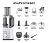 Kenwood Multipro Express Food Mixer Processor | FDP65.860WH | Multipro Express FDP65.860WH 4-in-1 White Food Processor
