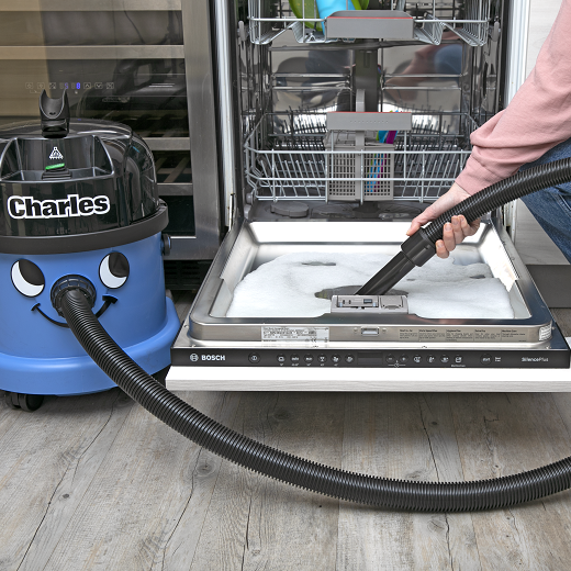 Charles Numatic Wet & Dry Vacuum Cleaner CVC370-2 240v with Tools & 2.4m Hose