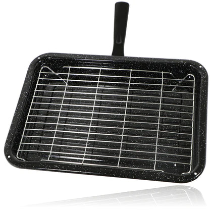 Cooker Grill Pan Kit Complete with handle & Wire Tray Universal