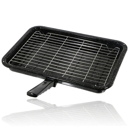 Cooker Grill Pan Kit Complete with handle & Wire Tray Universal