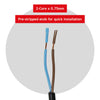 Power Cable for Numatic Henry Hetty Vacuum Cleaner Mains Power Lead (UK Plug, Black, 8.4m)