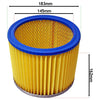LIDL PARKSIDE Filter Cartridge Vacuum cleaner compatible with Titan Vacuum Cleaner 183mm x 162mm