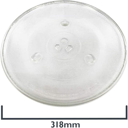 Microwave Turntable Glass Plate with 6 Fixers (318mm) | PSA004
