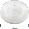 Microwave Turntable Glass Plate with 6 Fixers (318mm) | PSA004