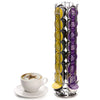 Dolce Gusto Coffee Pod Holder for 32 Capsules Rotating | Coffee Capsule Stand Rack,Coffee Pod Dispenser, Coffee Capsule Pod Storage, Non-Slip Base, Chrome