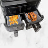 Ninja Air Fryer Reusable Dual Pots | 2 x Silicone AirFryer Collapsible Premium Insert Liners Double Air Fryer Silicone Basket Pods for AF300UK | AF400UK | AF500UK  | Air Fryer Rack Accessory baskets for Air Fryer | Tower T17088 T170100 Airfryer | Ovens