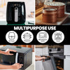 Ninja Air Fryer Reusable Dual Pots | 2 x Silicone AirFryer Collapsible Premium Insert Liners Double Air Fryer Silicone Basket Pods for AF300UK | AF400UK | AF500UK  | Air Fryer Rack Accessory baskets for Air Fryer | Tower T17088 T170100 Airfryer | Ovens