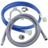Water Fill Pipe & Drain Hose Extension Kit for All Washing Machines | Dishwashers (2.5m, 18mm / 22mm)