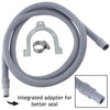Water Fill Pipe & Drain Hose Extension Kit for All Washing Machines | Dishwashers (2.5m, 18mm / 22mm)