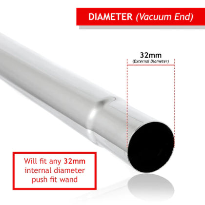 Nilfisk Vacuum Pipe| Parkside | Goblin | Morphy Richards Universal Adjustable Telescopic Pipe Vacuum Cleaner Rod (32mm)