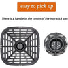 Air Fryer Round Plate 20cm | Replacement Grill Pan Plate for Ninja Air Fryer | Ninja Round Air Fryer Grill Plate Non-Stick Air Fryer (20cm* 20cm*1.5cm)