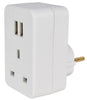 UK to Europe Travel Adaptor with Twin USB
