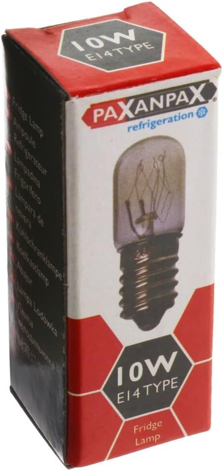 Paxanpax PRF004 Universal E14 Refrigerator and Freezer Lamp Bulb, 10 W [Energy Class A+++]
