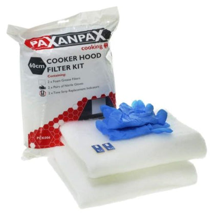 Cooker Hood Foam Filter Kit 60CM |PCK006 | Universal Foam Grease filters and Time strip indicators