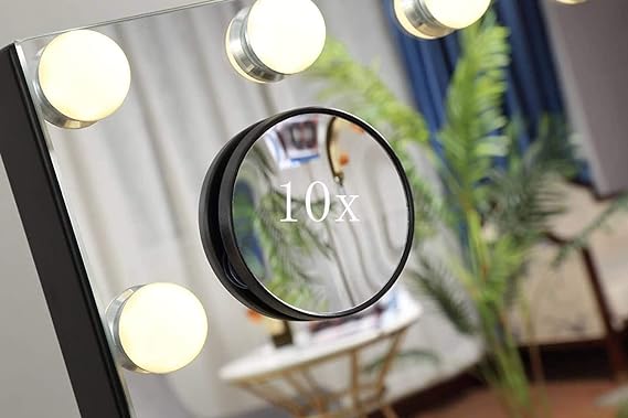 Hollywood Makeup Mirror with bluetooth speaker | Black