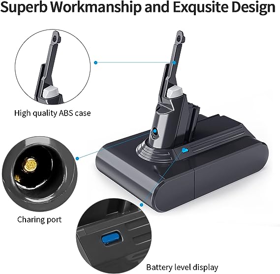 SV11 21.6V 6000mAh Lithium Rechargeable Battery for Dyson SV11 V7 FLUFFY V7  Animal V7 trigger Vacuum Cleaner