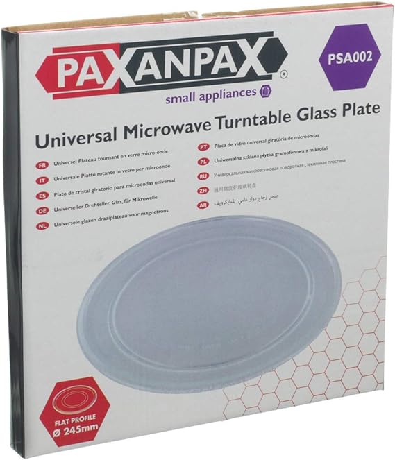 Microwave Plate 245mm Turntable Glass Plate Dish Plate with Flat Profile  Microwave Oven
