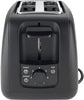 T4TEC BLACK QUIRKY 2 SLICE TOASTER REMOVABLE CRUMB TRAY