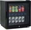 Iceking 49L Tabletop Mini Drinks Fridge | Beer Wine & Drinks Fridge with Glass Door | Eco Friendly Black | DF49K