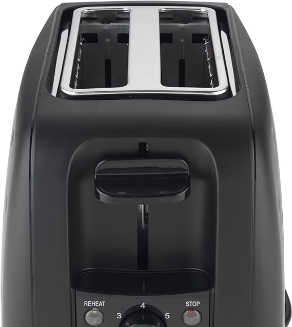 T4TEC BLACK QUIRKY 2 SLICE TOASTER REMOVABLE CRUMB TRAY – DWYERS HOMESTORE