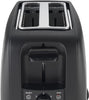 T4TEC BLACK QUIRKY 2 SLICE TOASTER REMOVABLE CRUMB TRAY