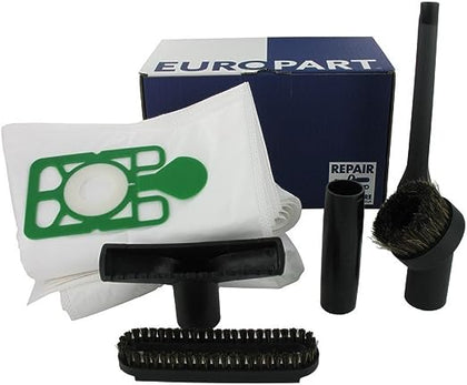 Henry Numatic NM275 'Spruce Up' Service Kit Containing All Purpose Brush with Removable Horsehair Brush Strip, Crevice Tool, Horsehair Round Dusting Brush Tool & Adapter Tube