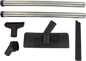 Henry Vacuum Cleaner Floor Nozzle and Tool Accessory Kit with Standard Metal Extension Rod Tubes, 32 mm, Plastic, Black