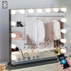 Hollywood Makeup Mirror with two bluetooth speakers | Black