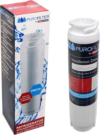 Bosch Fridge Freezer Filter Purofilter 00644845 Filter WF25 for Ultra Clarity Bypass | Haier Rangemaster Refrigerator Water Filter PRF201
