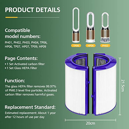 Dyson HP06, PH01, PH02, TP06 Pure Humidity and Cool Type Combi 360 HEPA Filter & Inner Activated Carbon Filter 970341-01