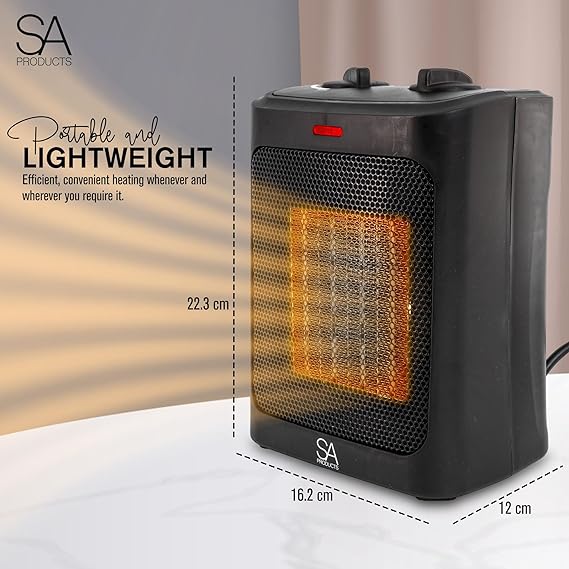 Ceramic Fan Heater mini 2000W Plug In | SA2467