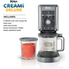 Ninja Creami Deluze NC501UK, 10-in-1 Ice Cream & Frozen Dessert Maker, Black & Silver