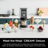 Ninja Creami Deluze NC501UK, 10-in-1 Ice Cream & Frozen Dessert Maker, Black & Silver