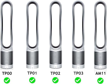 Dyson Pure Cool Link Tower Fan 360° Glass Hepa Filter Assembly | Air Filter Purifier AM11 TP00, TP01, TP02, TP03 Pure Cool Link Tower Air Purifier BP01 AM11   | Compatible 360° Glass Hepa Filter 968707-04 96870704 968708-04 96870804 969048-01 96904801