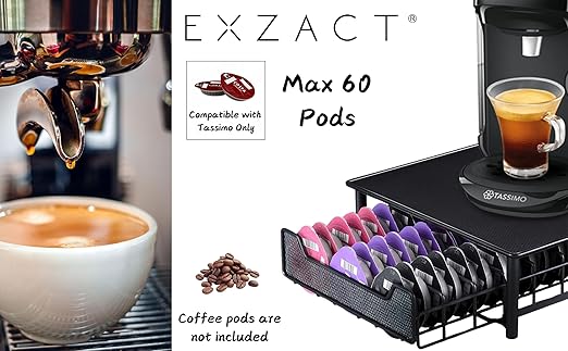 Coffee Capsule Storage Drawer and Coffee Machine Stand for Tassimo