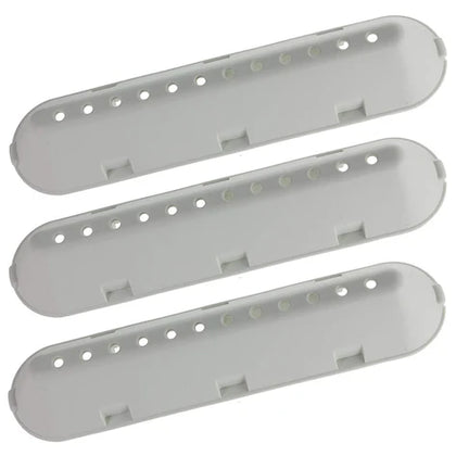 Indesit 12 Hole Drum Paddle Lifter (3 Pack) for HOTPOINT | Indesit | Whirlpool Washing Machine | 12 Hole Plastic Barrel Blade (227 x 53 x 38mm, Pack of 3)