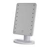 Table top Makeup Mirror with Lights, Lighted Vanity Mirror with 24 Led Tabletop Mirror Light Adjustable,  Cosmetic Mirror Detachable 10X Magnification