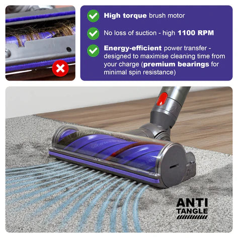 Dyson Brush Head Anti Hair Brush for Dyson V7 V8 V10 V11 V15 Animal Turbine Motorhead