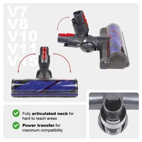 Dyson Brush Head Anti Hair Brush for Dyson V7 V8 V10 V11 V15 Animal Turbine Motorhead