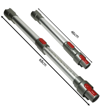 DYSON Adjustable Telescopic Rod Wand Pipe Tube + Extension Hose for Dyson  V7 SV11 | V8 SV10 | V10 SV12 | V11 SV14 | Vacuum Cleaner (Aluminium Grey)