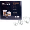 Delonghi The Connoisseur Collection Set of 6 Coffee Glasses Fancy Collection | DLSC302