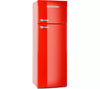 MONTPELLIER Retro MAB346R 80/20 Fridge Freezer - Red  | Collection Only