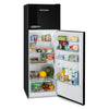 MONTPELLIER Retro MAB346K 80/20 Fridge Freezer - Black | Collection Only