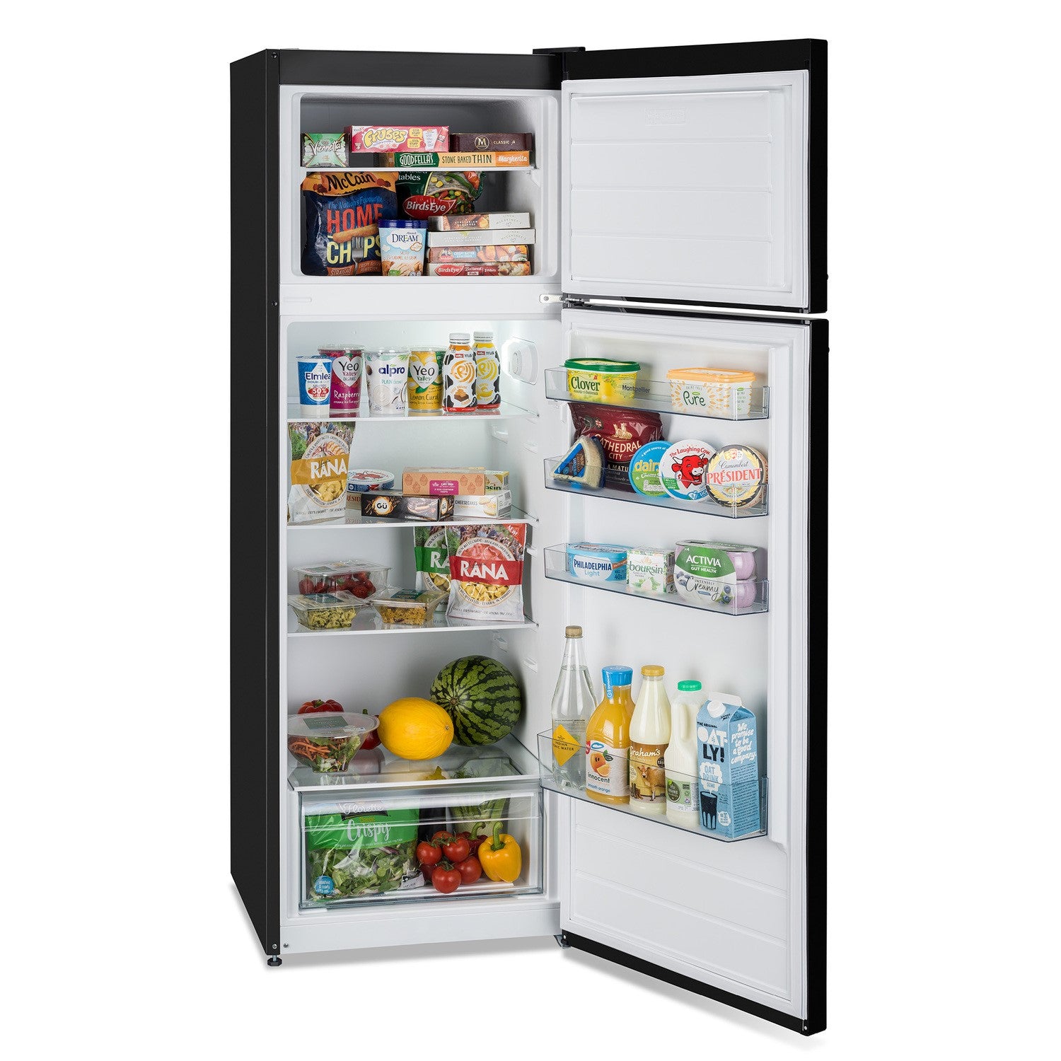 Montpellier retro on sale fridge freezer black