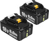 2 Pack Makita Battery 6.0Mah | 18V Replacement Compatible Battery for Makita 18V BL1860 BL1860B BL1850 BL1840 BL1830 BL1815 BL1845 BL1860B 194205-3 | Longer Operational Time